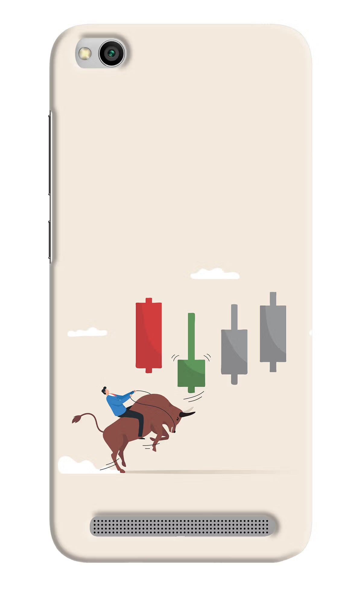Bull Trading Momentum Redmi 5A Hard Case Back Cover by Casekaro