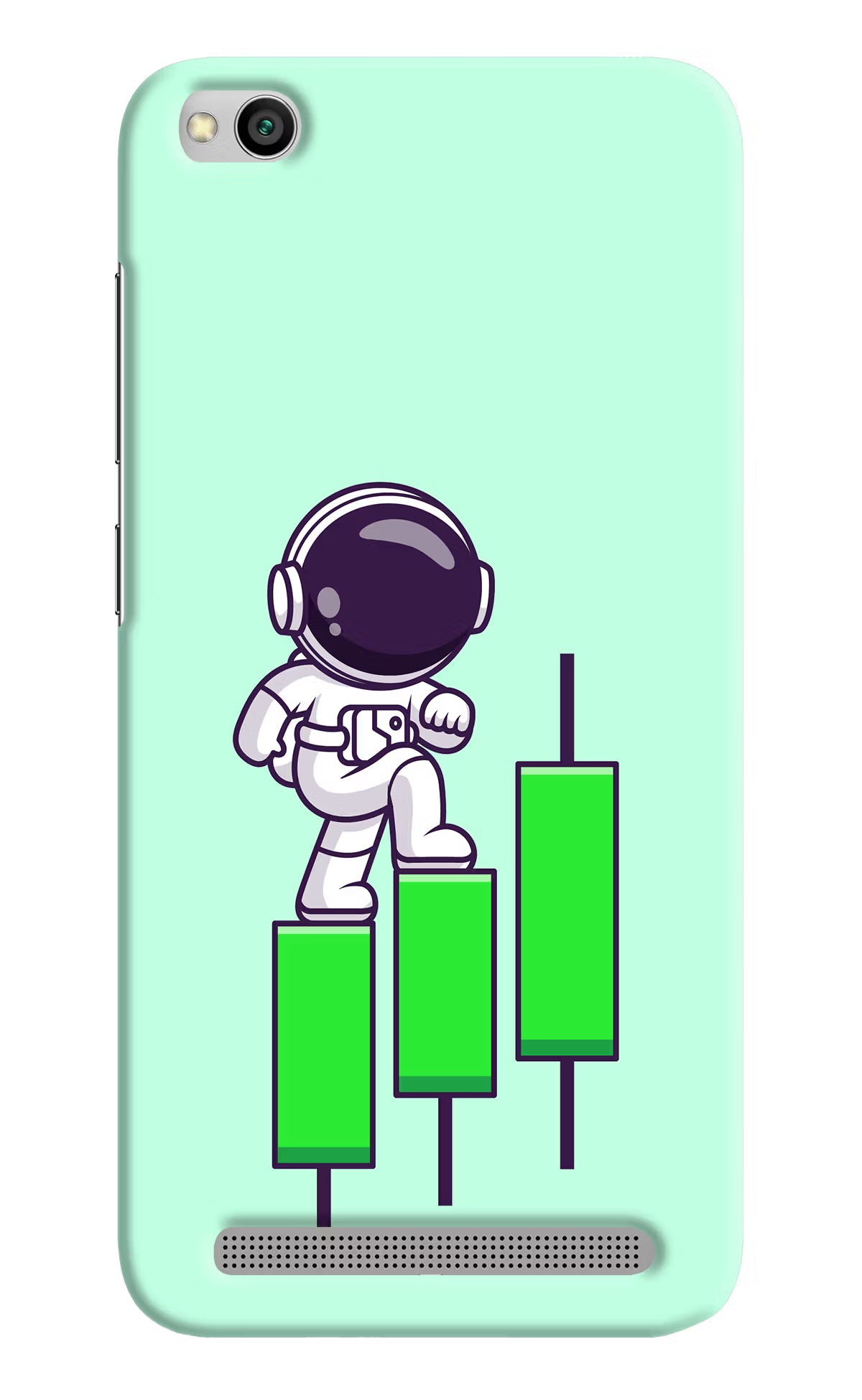 Astronaut Trader Redmi 5A Hard Case Back Cover by Casekaro