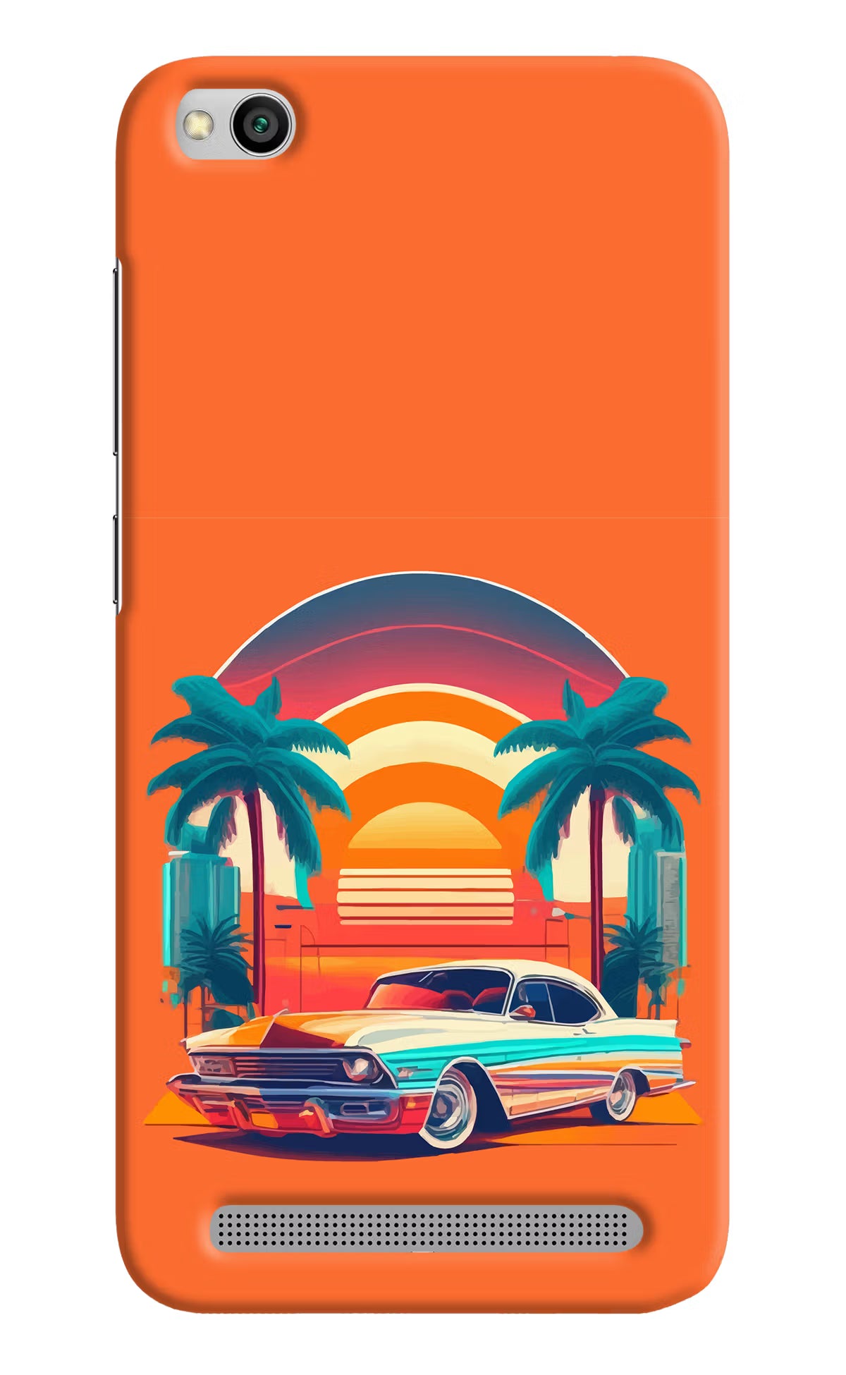 Palm Drive 80s Redmi 5A Hard Case Back Cover by Casekaro