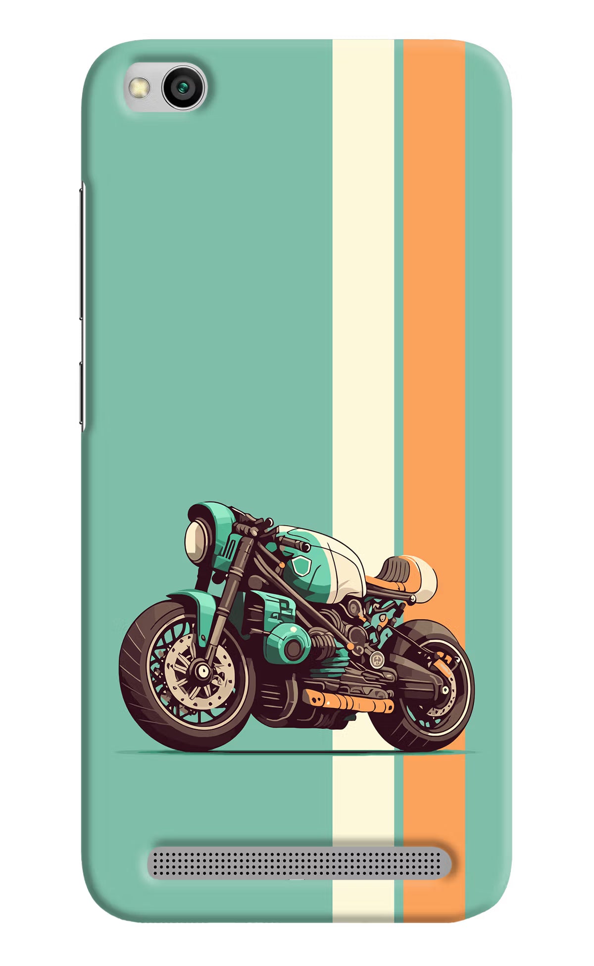 Striped Moto Drift Redmi 5A Hard Case Back Cover by Casekaro