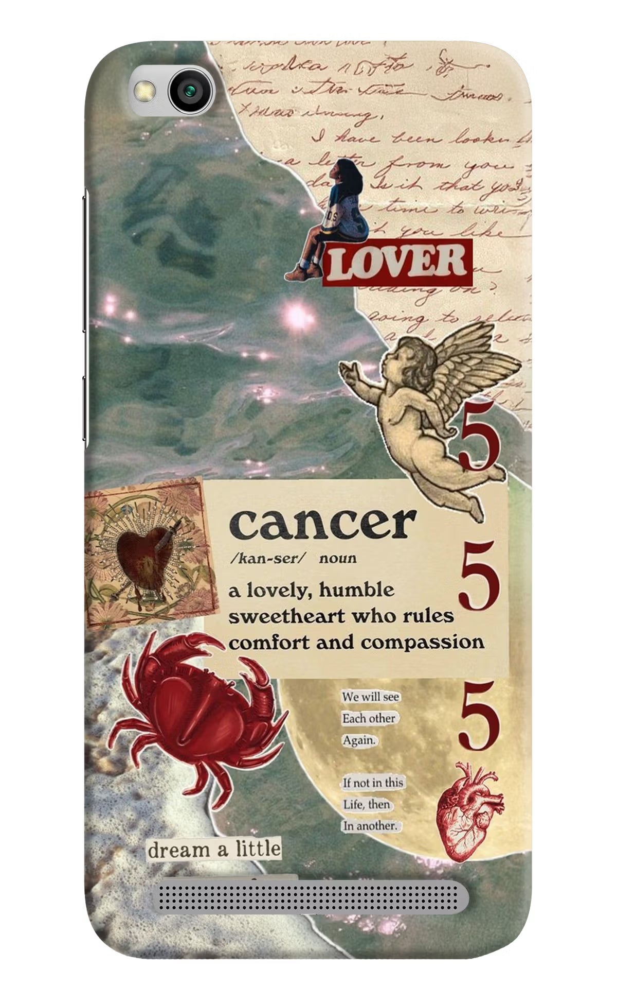 Cancer Zodiac Redmi 5A Hard Case Back Cover by Casekaro