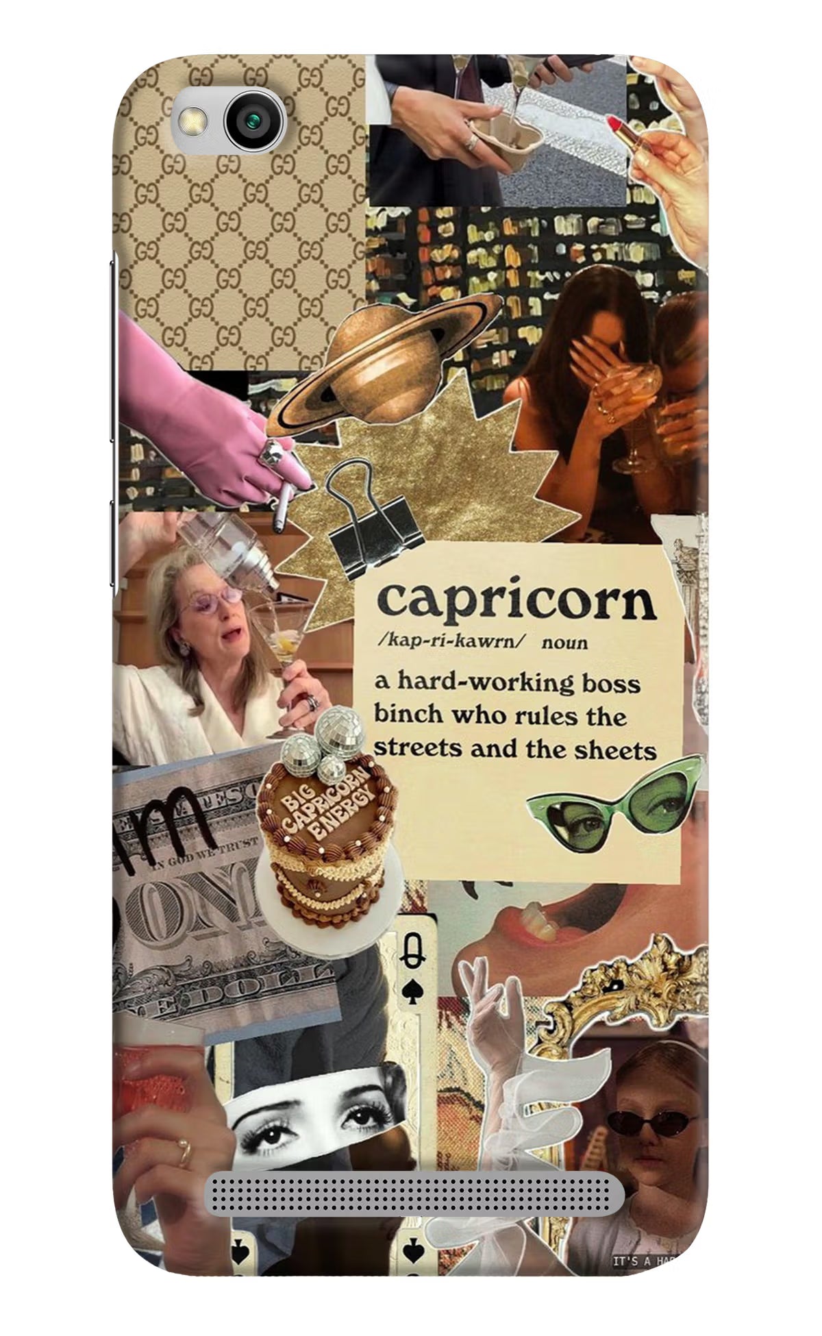 Capricorn Zodiac Redmi 5A Hard Case Back Cover by Casekaro