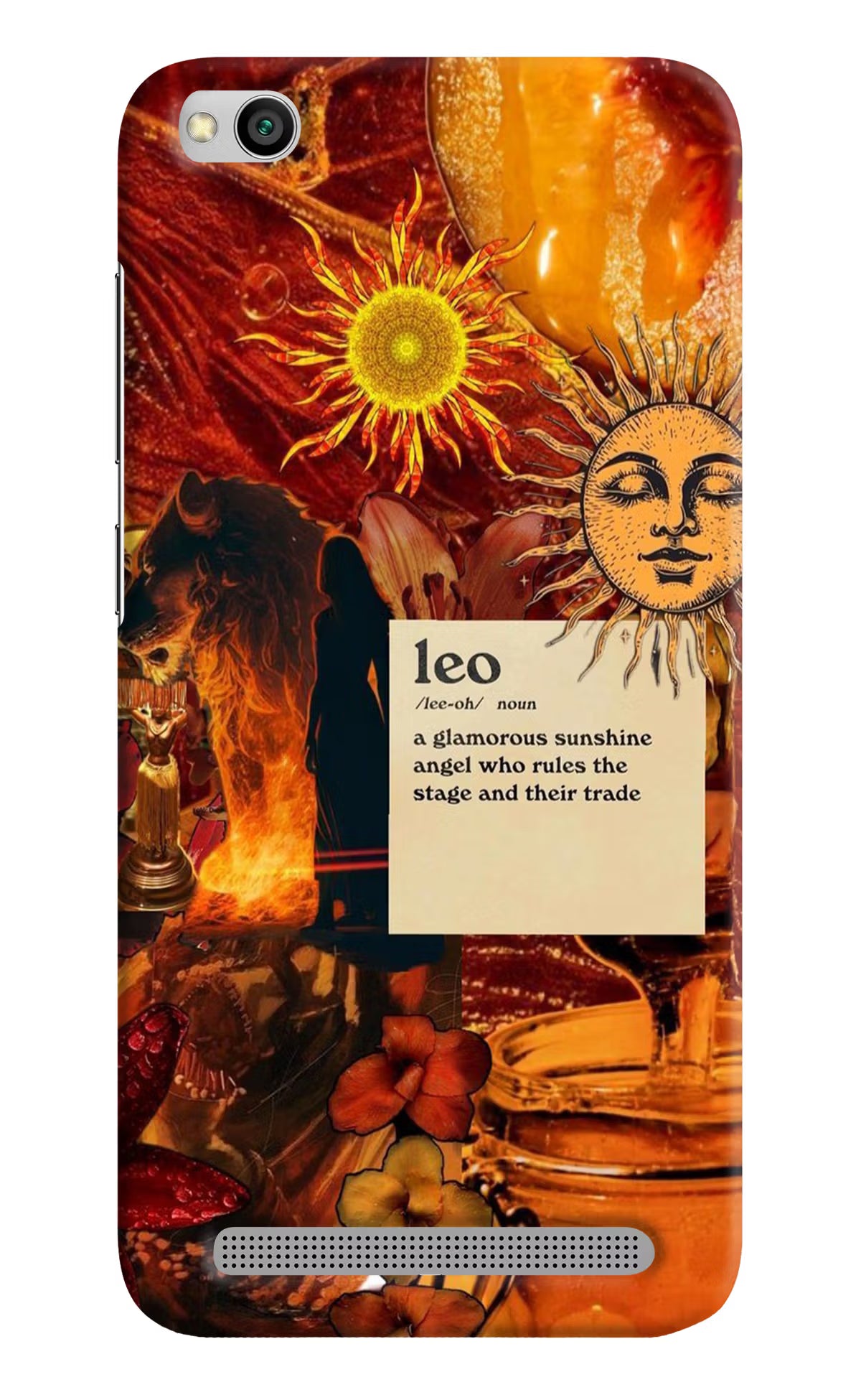 Leo Zodiac Redmi 5A Hard Case Back Cover by Casekaro
