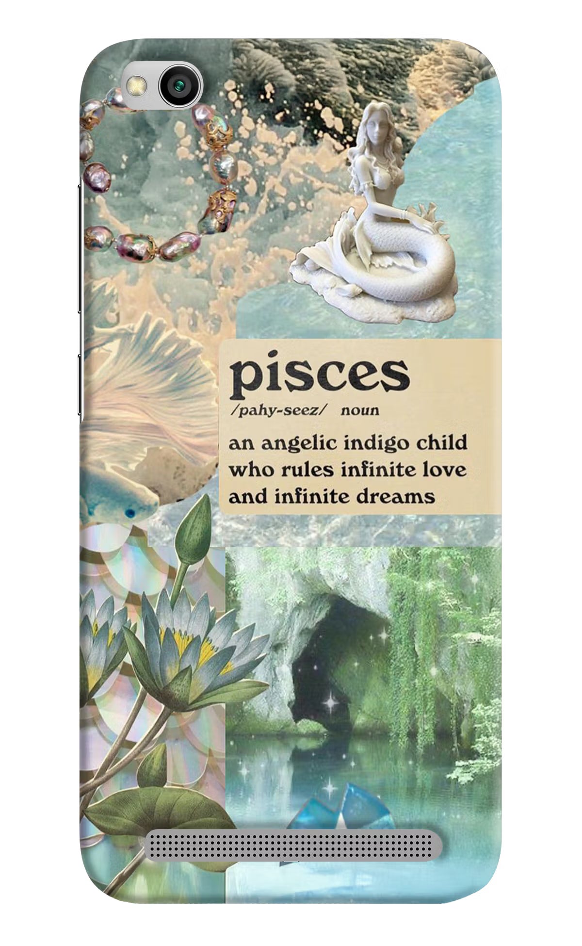 Pisces Zodiac Redmi 5A Hard Case Back Cover by Casekaro