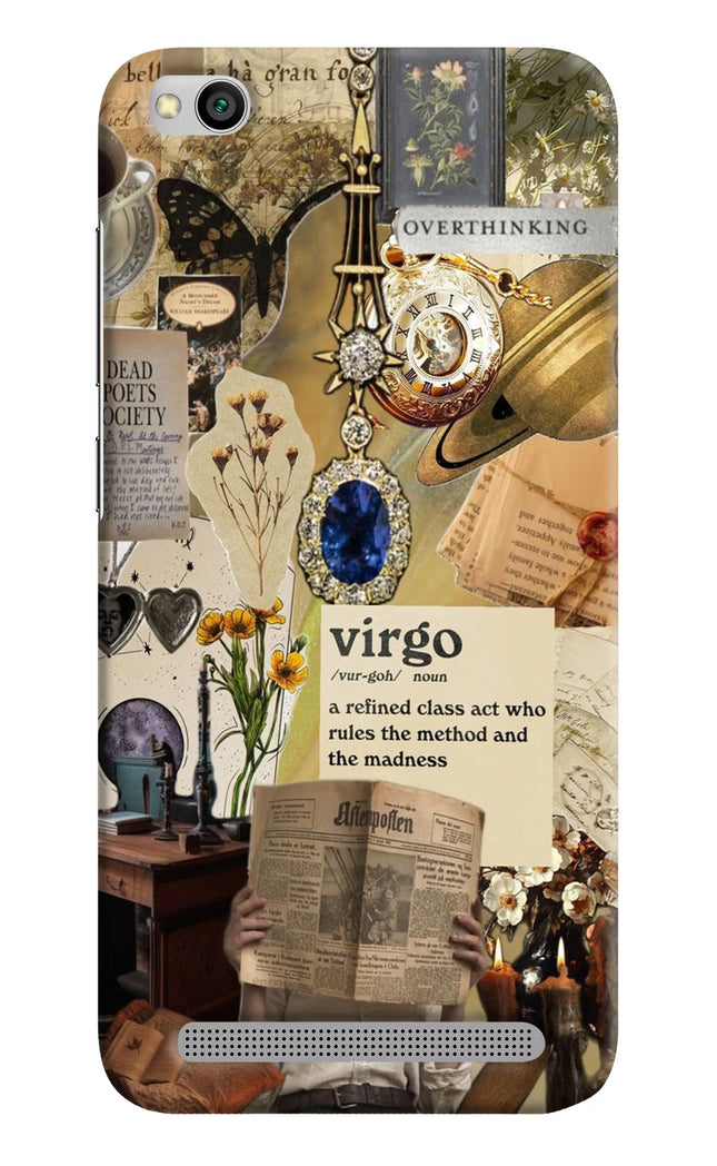 Virgo Zodiac Redmi 5A Hard Case Back Cover by Casekaro