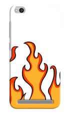 Fired Up – White Redmi 5A Hard Case Back Cover by Casekaro