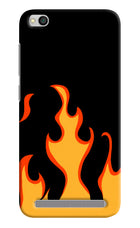 Fired Up – Black Redmi 5A Hard Case Back Cover by Casekaro
