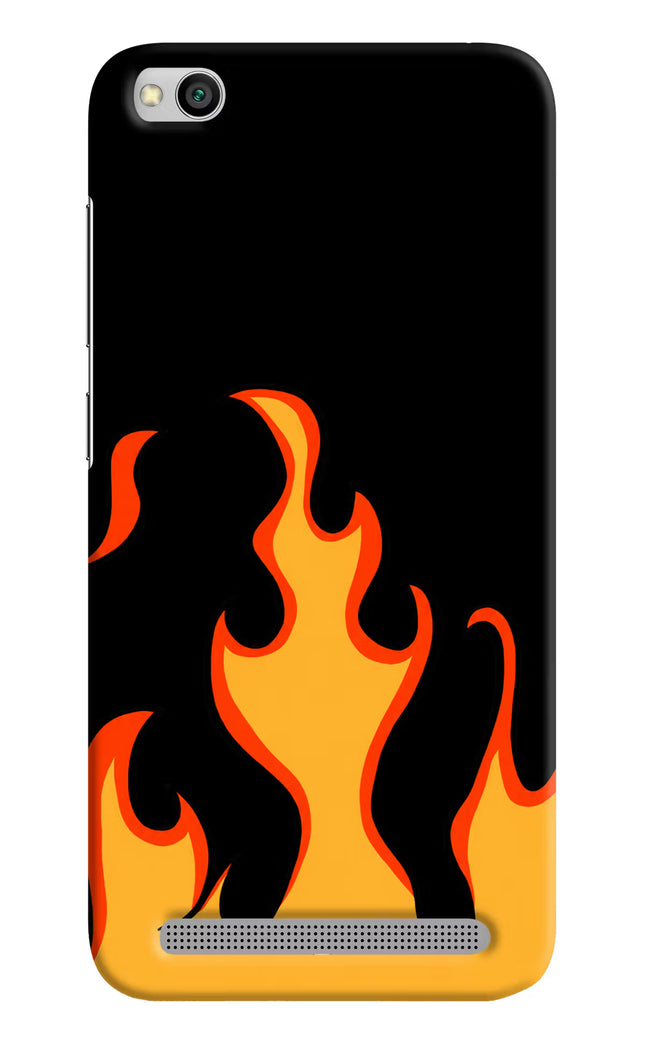 Fired Up – Black Redmi 5A Hard Case Back Cover by Casekaro