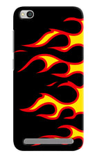 Side Sweep Flames Redmi 5A Hard Case Back Cover by Casekaro