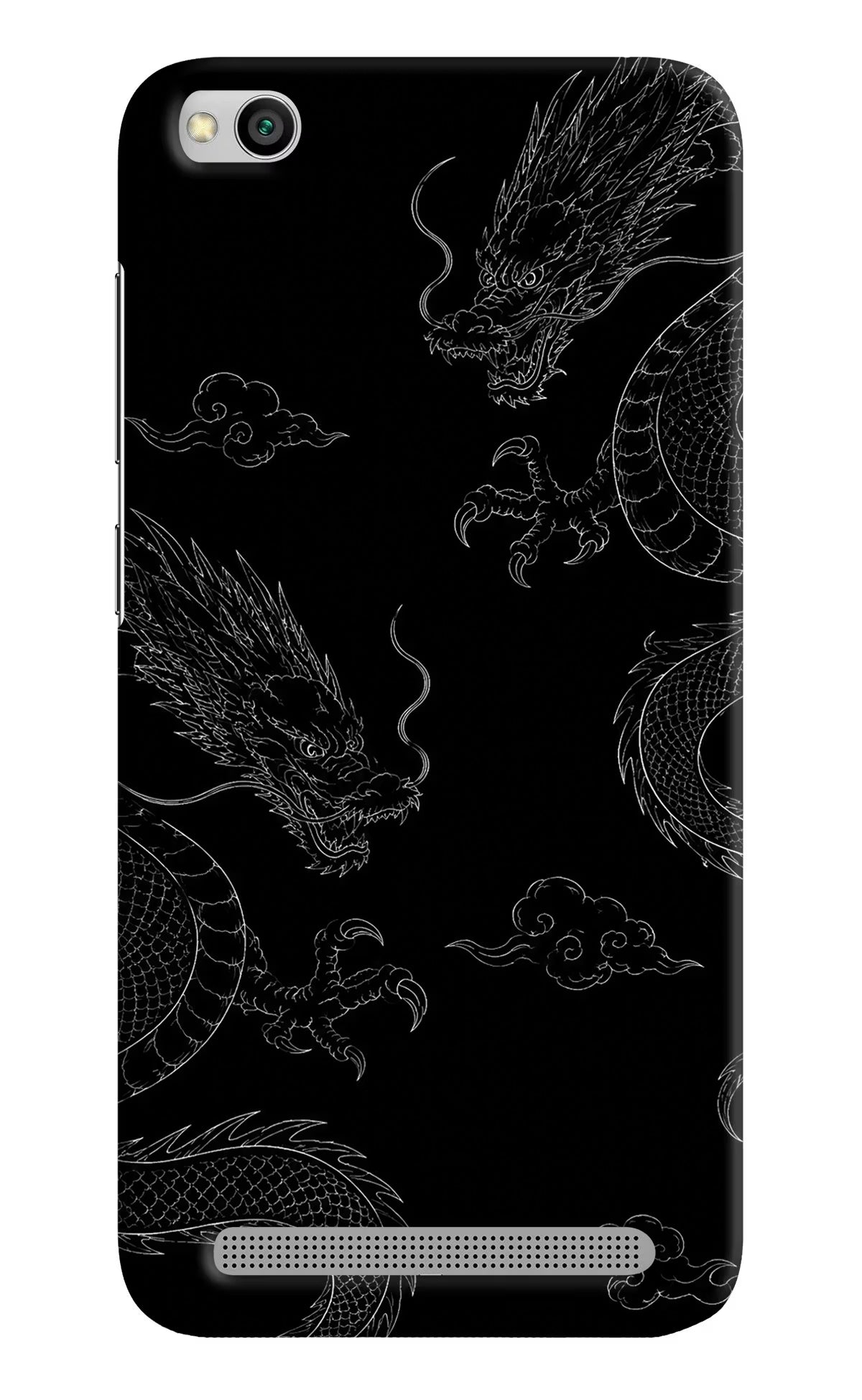 Twin Dragons Redmi 5A Hard Case Back Cover by Casekaro