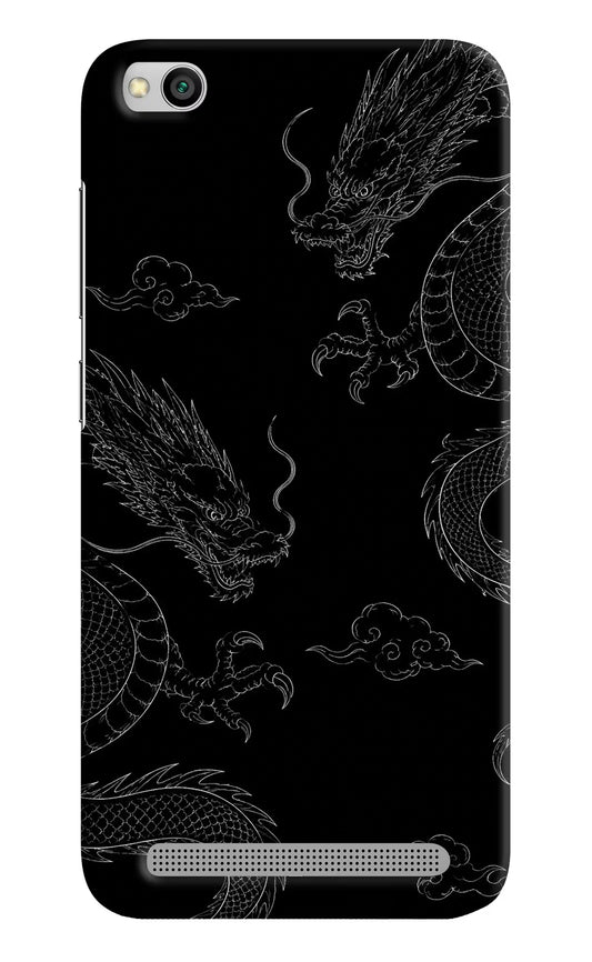 Twin Dragons Redmi 5A Hard Case Back Cover by Casekaro
