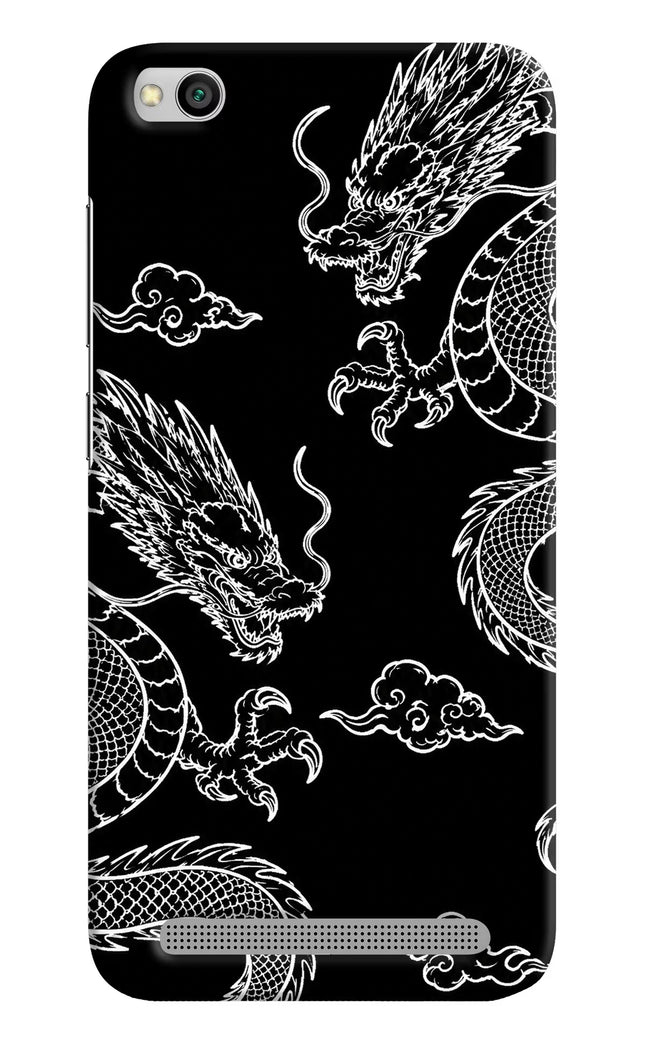 Twin Dragons Redmi 5A Hard Case Back Cover by Casekaro