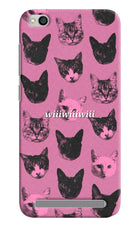 Pink Cats Redmi 5A Hard Case Back Cover by Casekaro