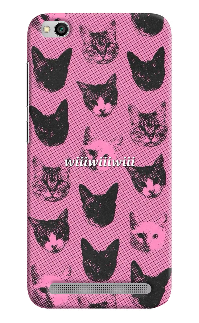Pink Cats Redmi 5A Hard Case Back Cover by Casekaro