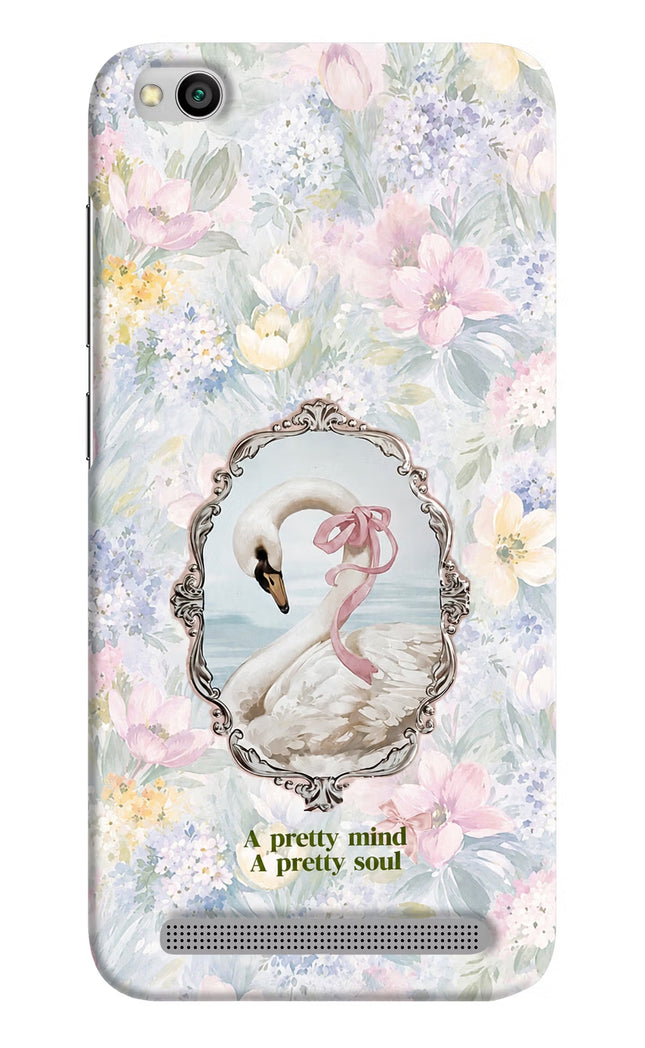 Pretty Mind Pretty Soul Redmi 5A Hard Case Back Cover by Casekaro
