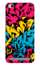 Graffiti Vibe Redmi 5A Hard Case Back Cover by Casekaro