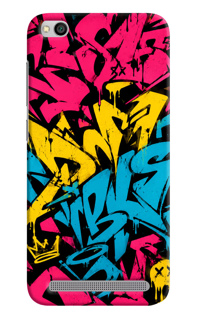 Graffiti Vibe Redmi 5A Hard Case Back Cover by Casekaro