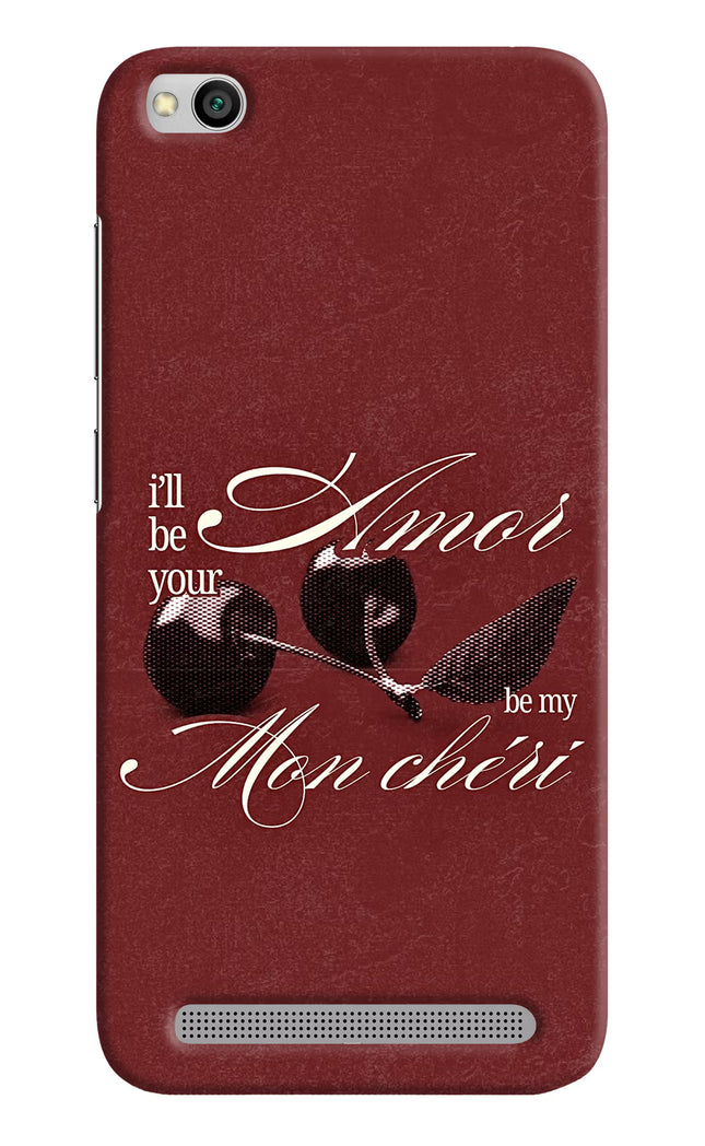 Velvet Cherry Redmi 5A Hard Case Back Cover by Casekaro