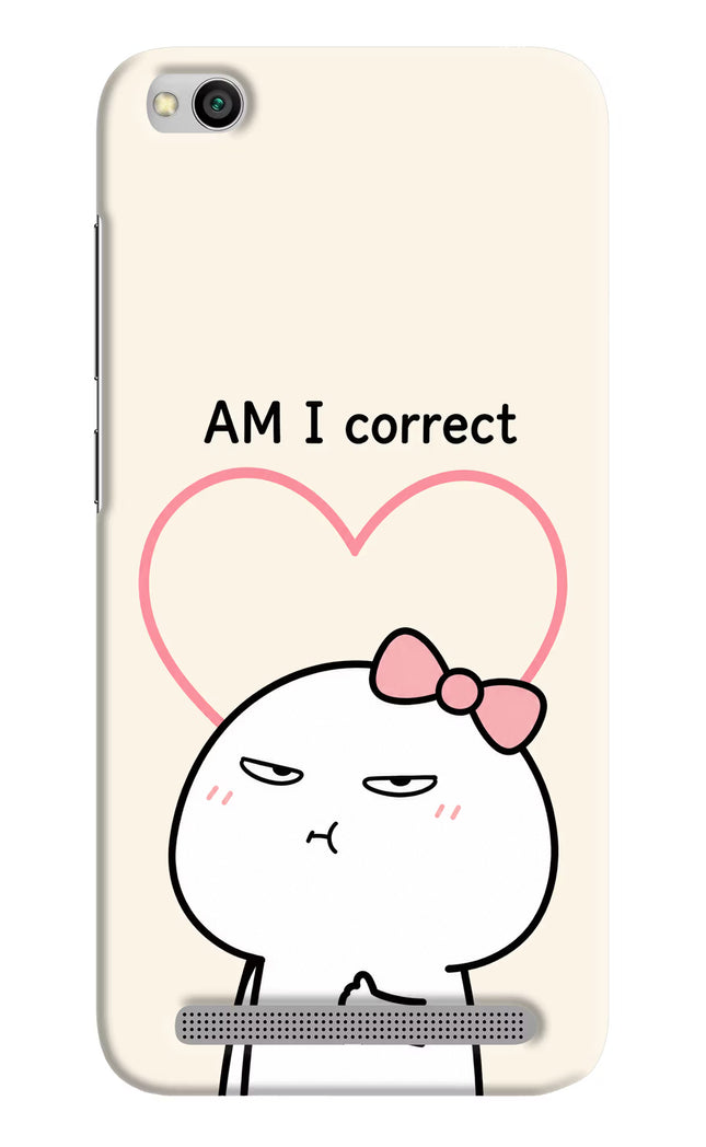 Always Right Redmi 5A Hard Case Back Cover by Casekaro
