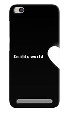 This World Redmi 5A Hard Case Back Cover by Casekaro
