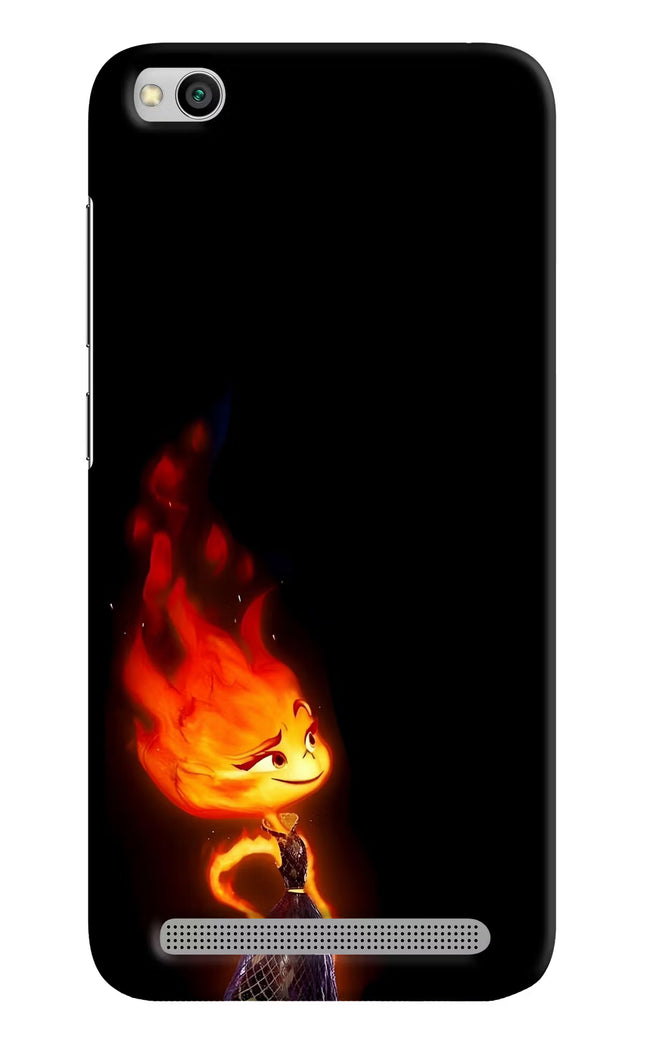 Ember Flame Redmi 5A Hard Case Back Cover by Casekaro