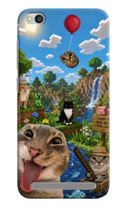 Minecraft Cat Chaos Redmi 5A Hard Case Back Cover by Casekaro