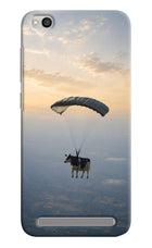 Skydiving Cow Redmi 5A Hard Case Back Cover by Casekaro
