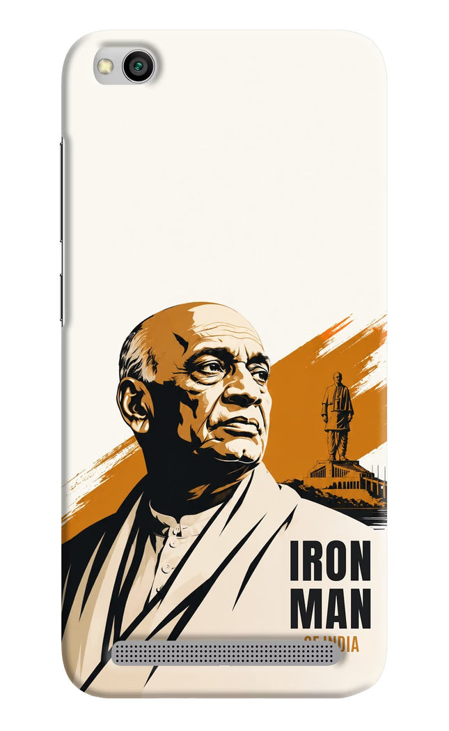 Sardar Patel Iron Will Redmi 5A Hard Case Back Cover by Casekaro