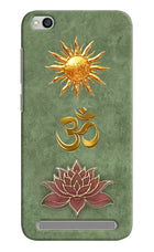Om & Lotus Redmi 5A Back Cover