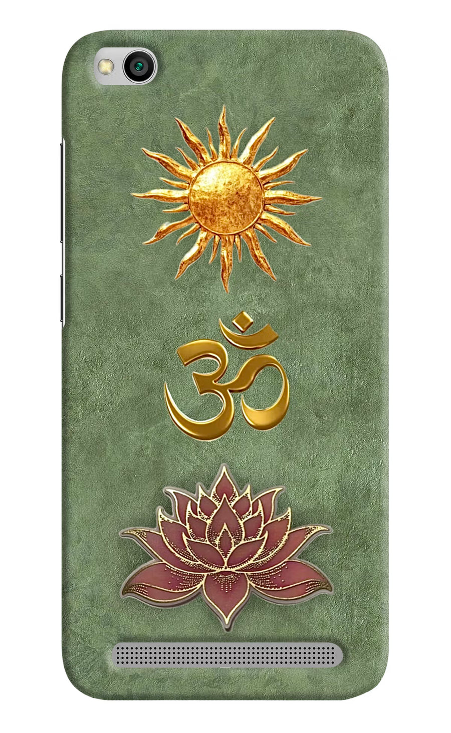 Om & Lotus Redmi 5A Back Cover, Hard case