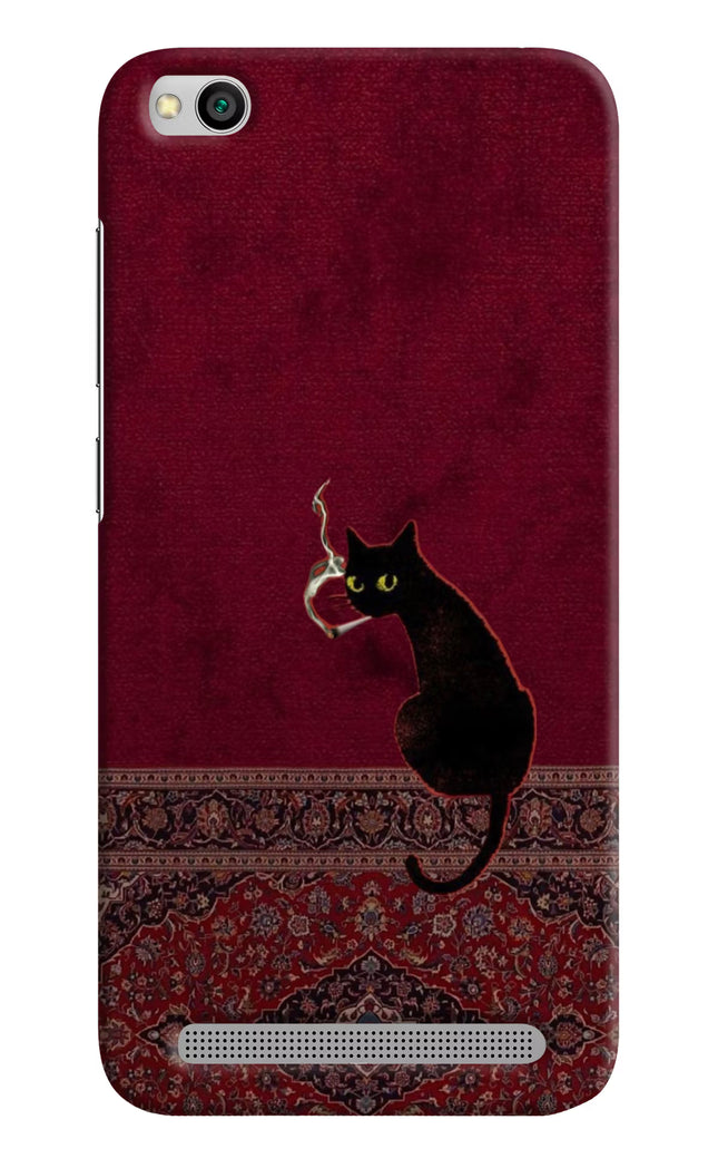 Midnight Cat Redmi 5A Hard Case Back Cover by Casekaro
