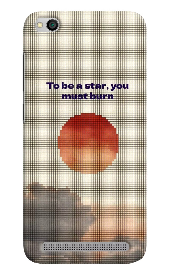 Pixel Sun Redmi 5A Hard Case Back Cover by Casekaro