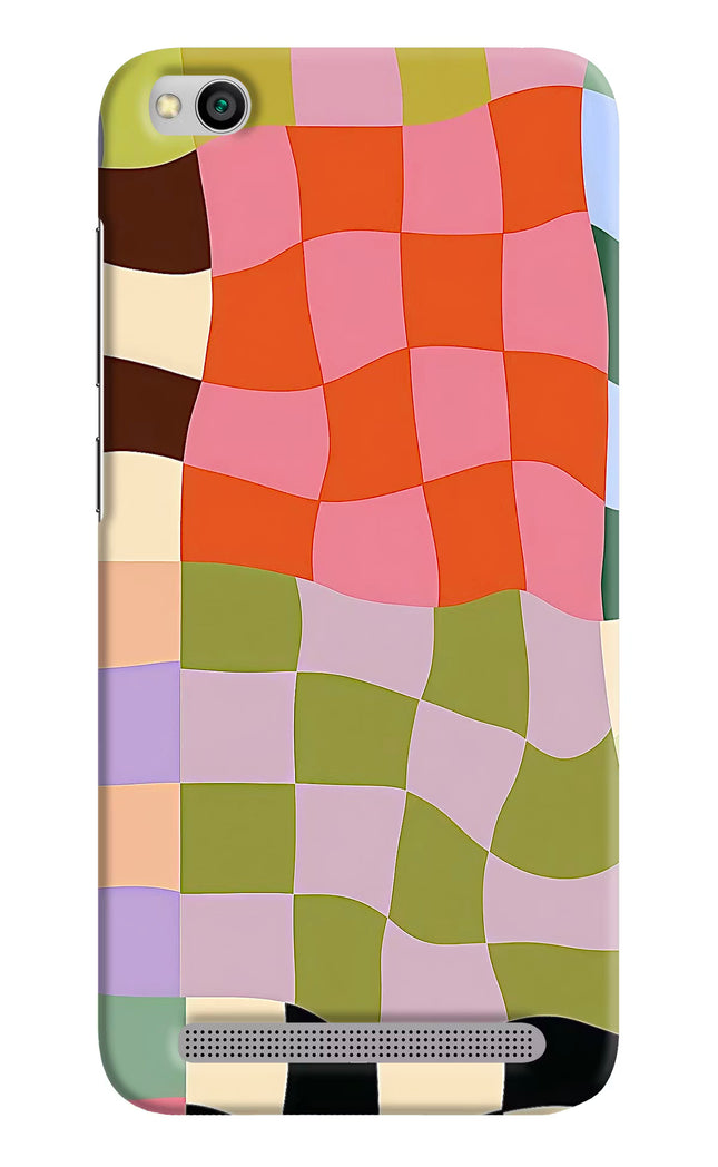 Wavy Grid Redmi 5A Hard Case Back Cover by Casekaro