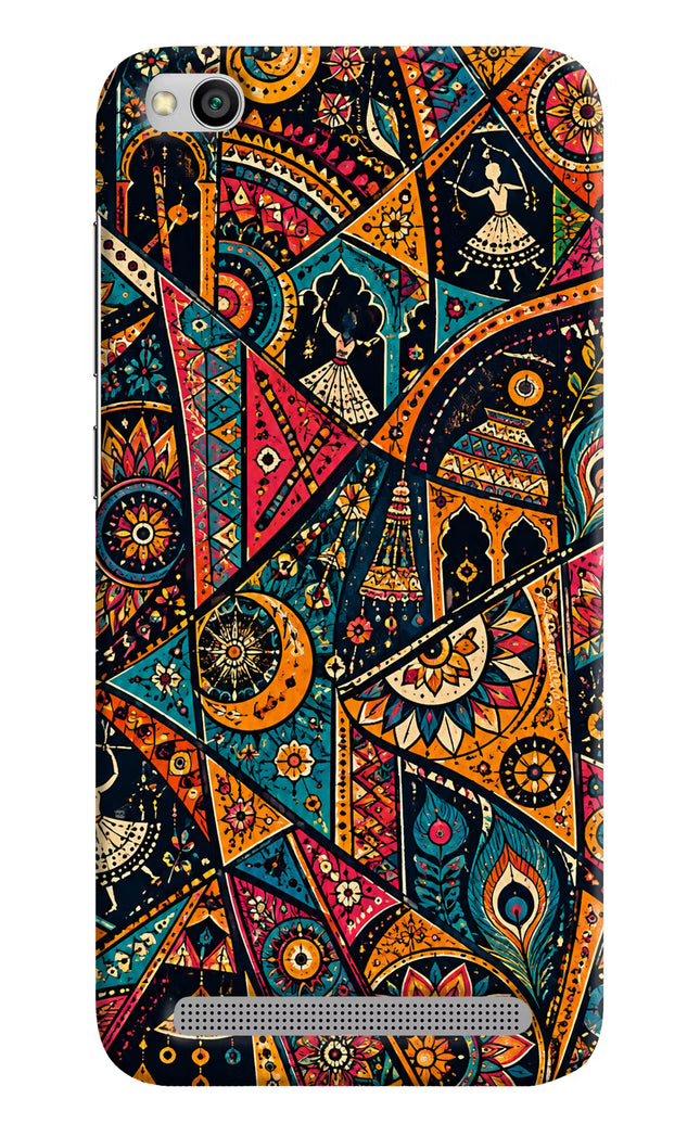 Folk Print Redmi 5A Hard Case Back Cover by Casekaro