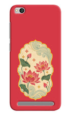 Pink Lotus Redmi 5A Hard Case Back Cover by Casekaro