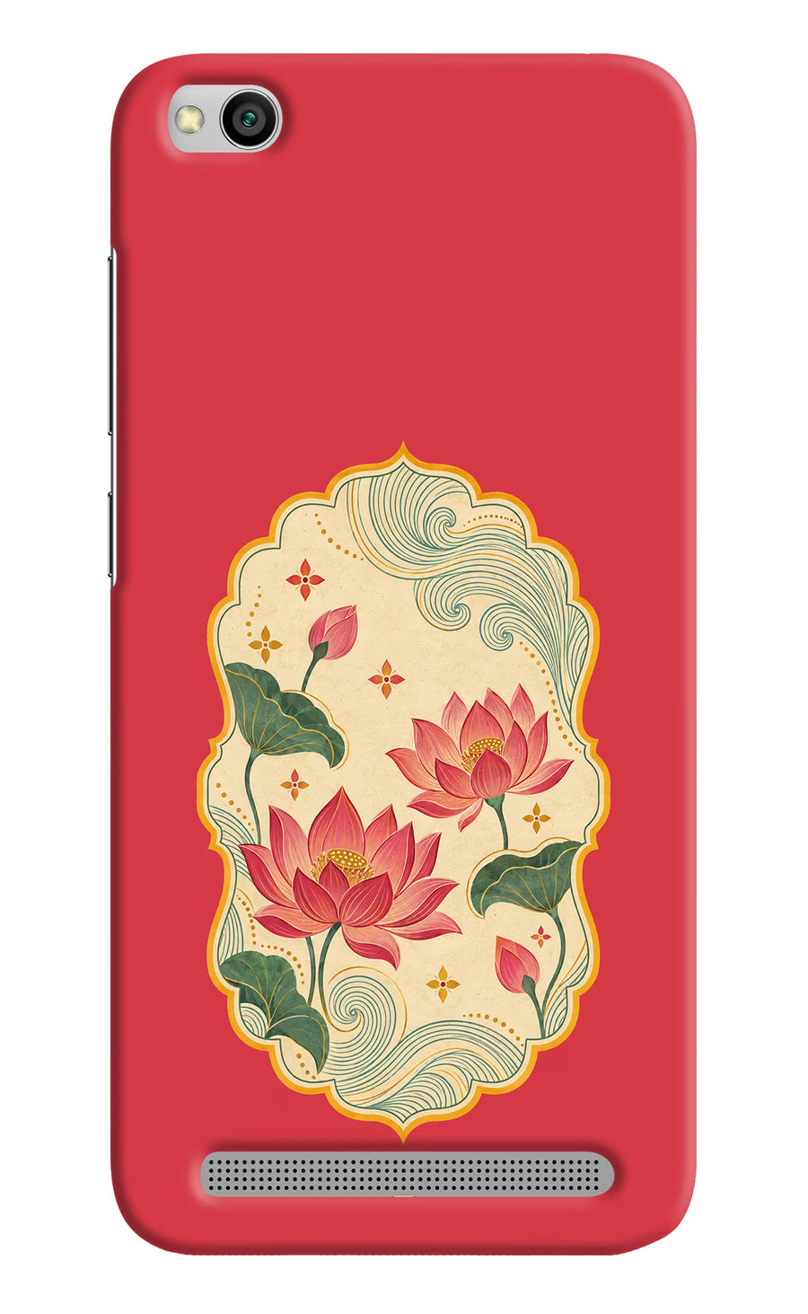 Pink Lotus Redmi 5A Back Cover, Hard case
