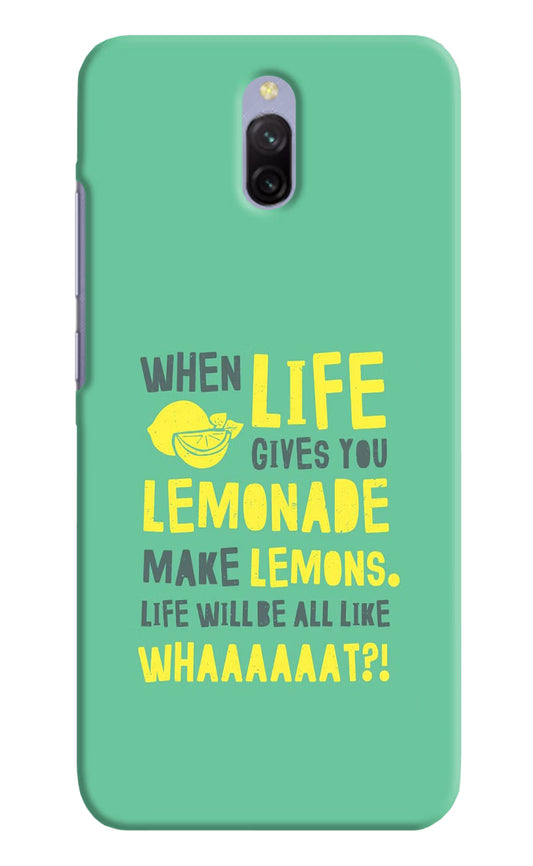 Quote Redmi 8A Dual Hard Case Back Cover by Casekaro