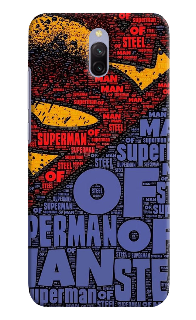 Superman Redmi 8A Dual Hard Case Back Cover by Casekaro