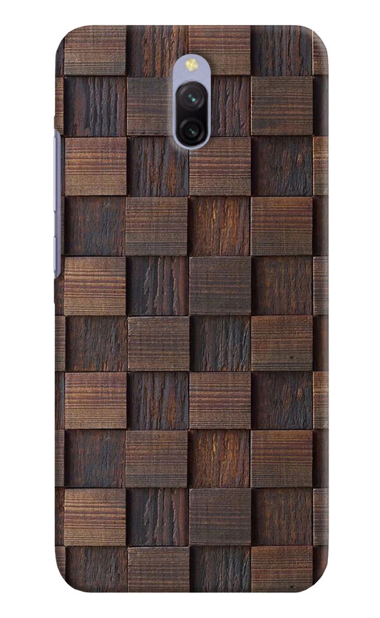 Wooden Cube Design Redmi 8A Dual Hard Case Back Cover by Casekaro