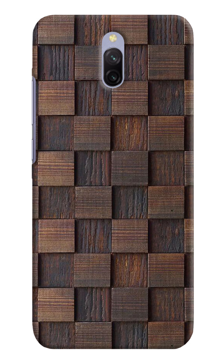 Wooden Cube Design Redmi 8A Dual Back Cover, Hard case