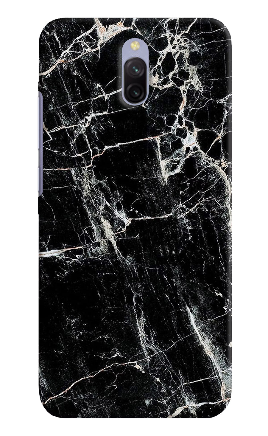 Black Marble Texture Redmi 8A Dual Back Cover, Hard case