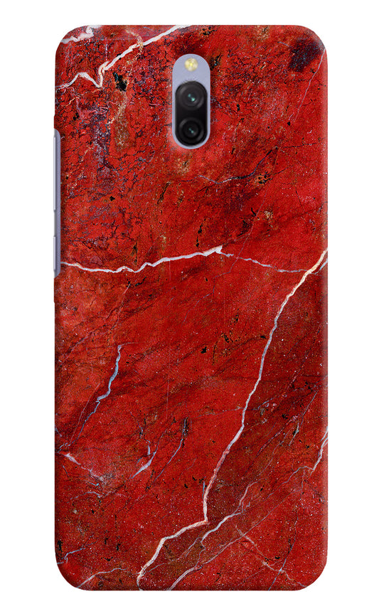 Red Marble Design Redmi 8A Dual Hard Case Back Cover by Casekaro