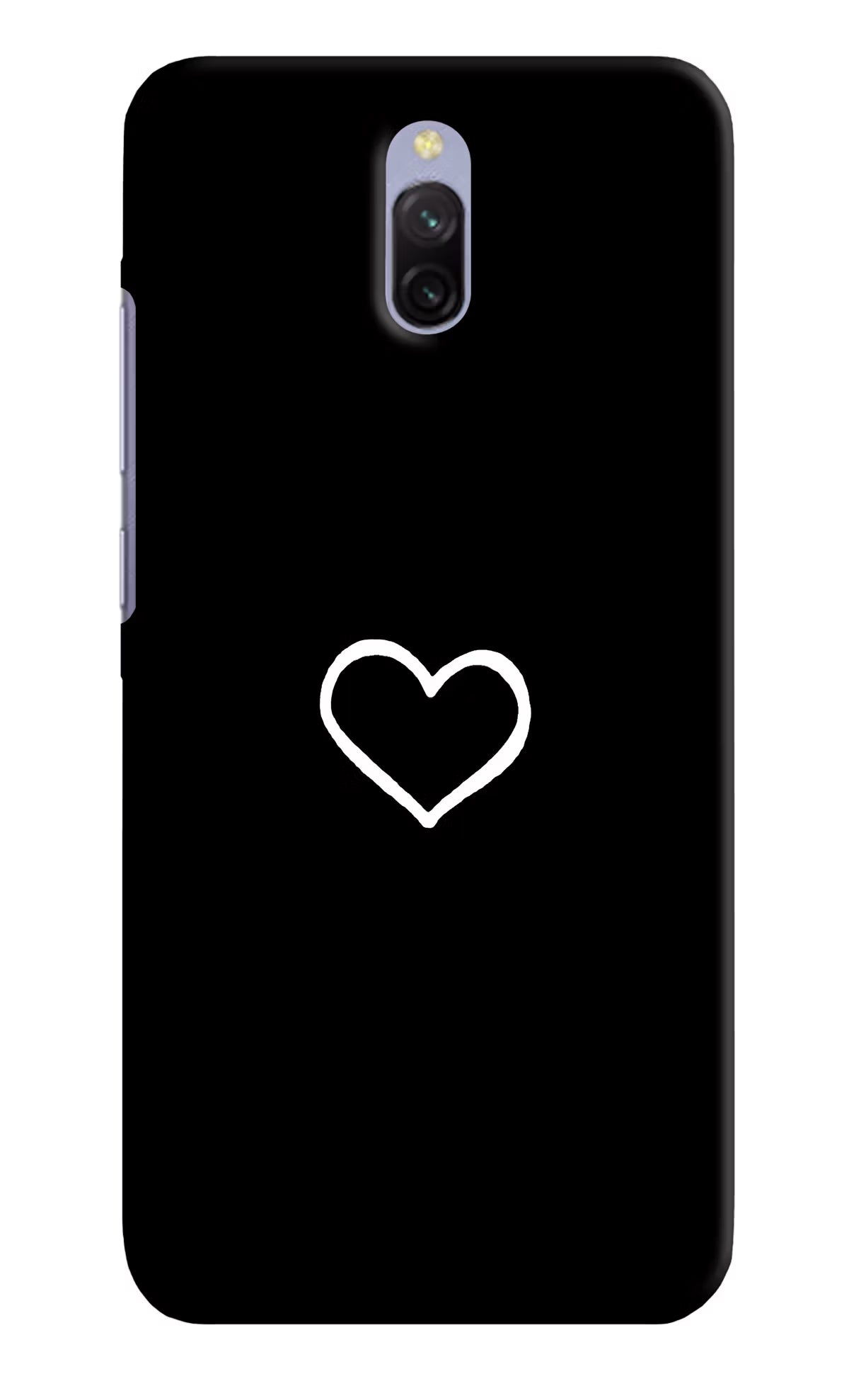 Heart Redmi 8A Dual Hard Case Back Cover by Casekaro