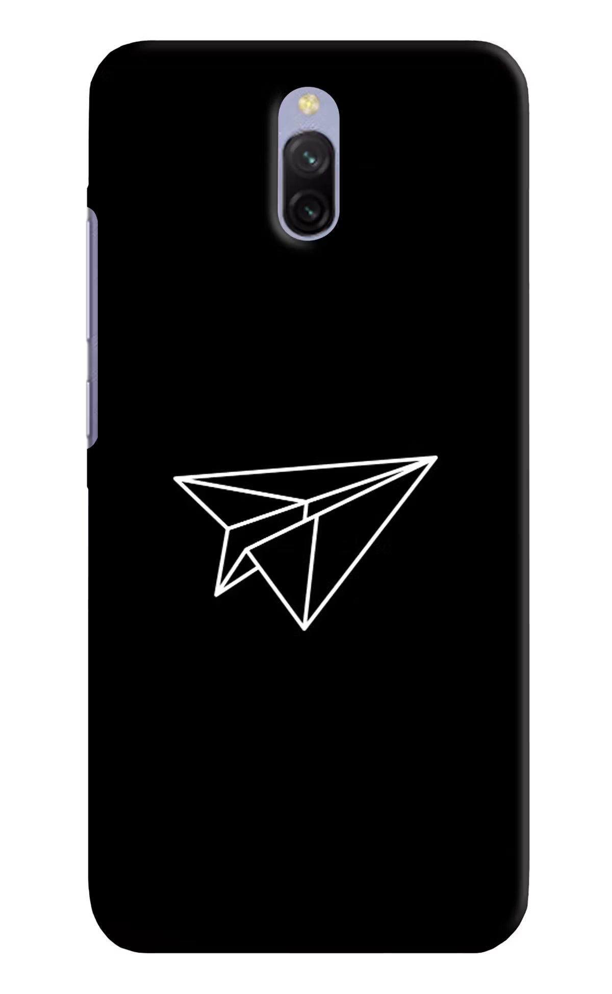 Paper Plane White Redmi 8A Dual Hard Case Back Cover by Casekaro