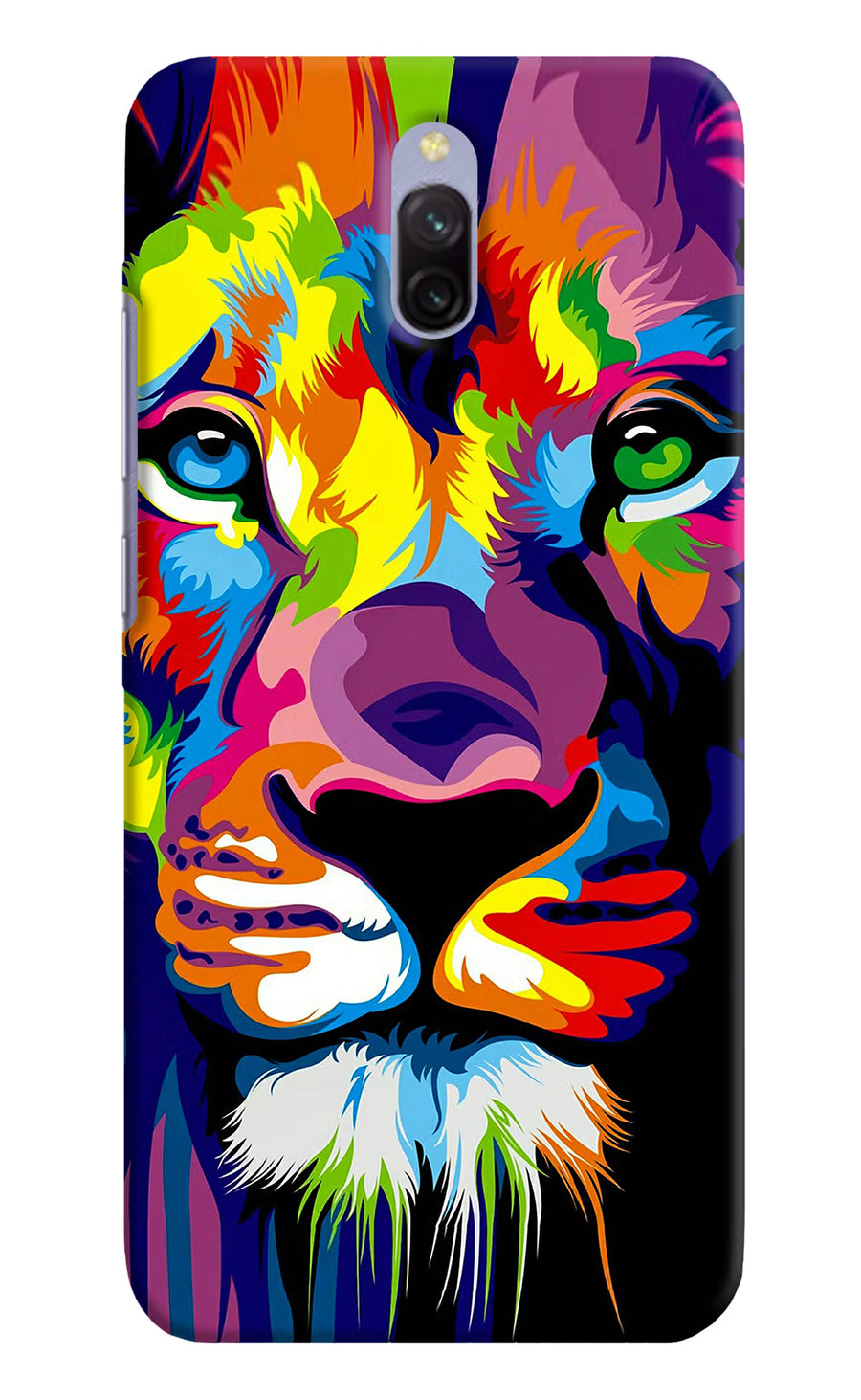 Lion Redmi 8A Dual Back Cover, Hard case
