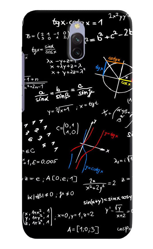 Mathematics Formula Redmi 8A Dual Hard Case Back Cover by Casekaro