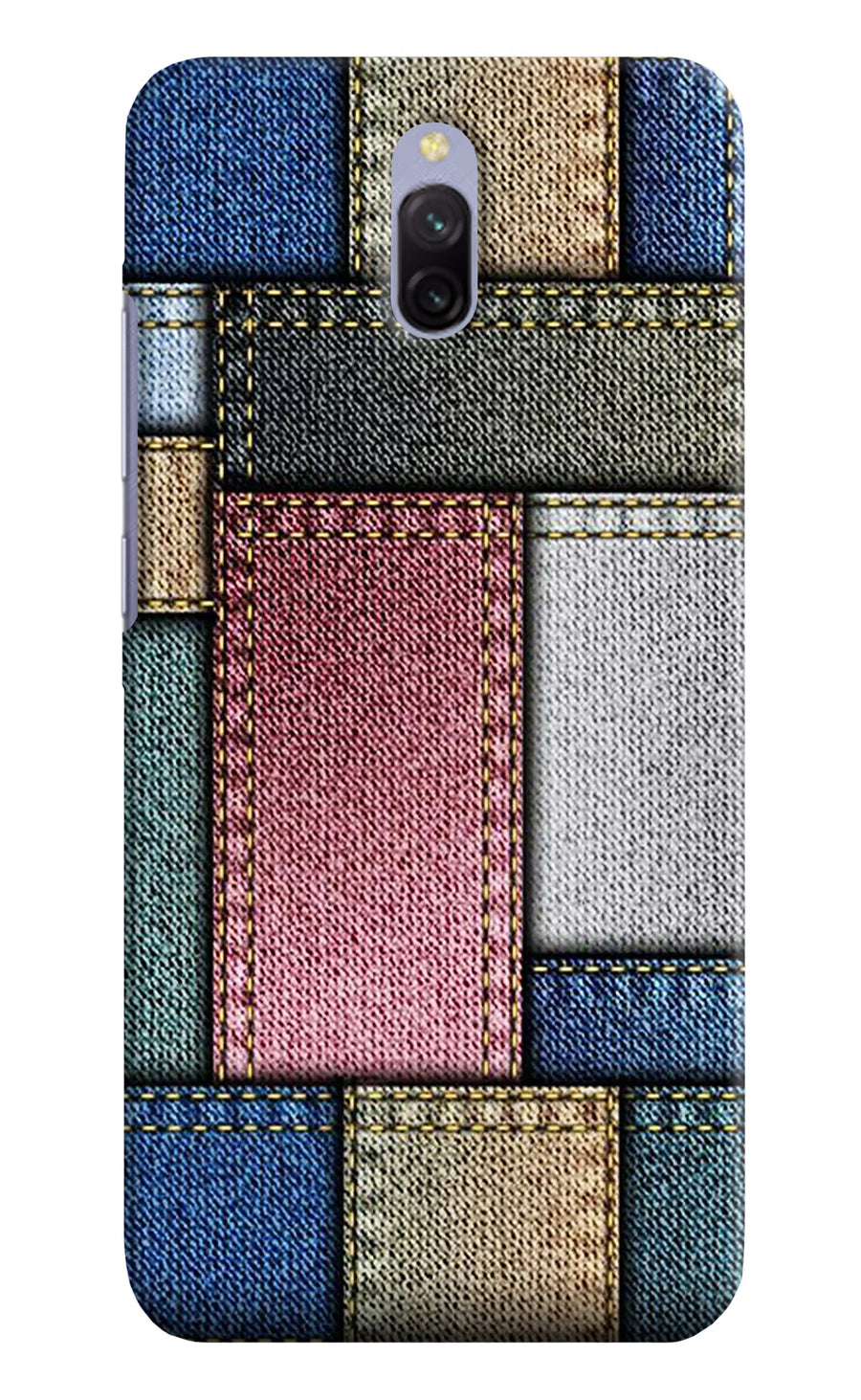 Multicolor Jeans Redmi 8A Dual Back Cover, Hard case