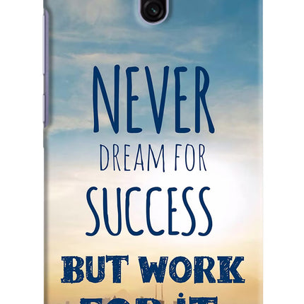 Never Dream For Success But Work For It Redmi 8A Dual Hard Case Back Cover by Casekaro