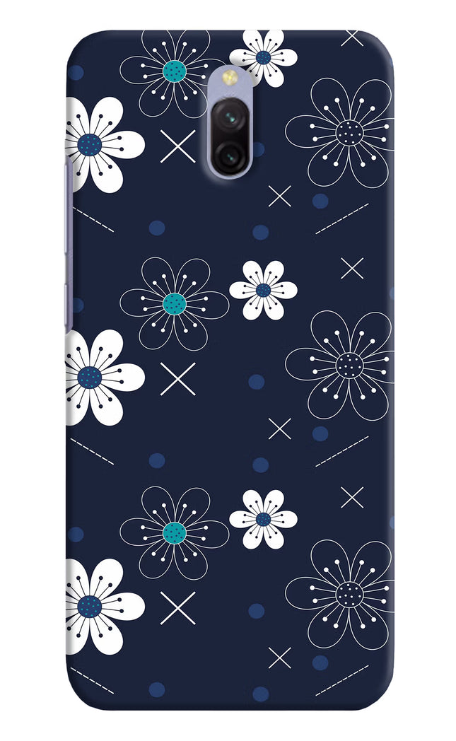 Flowers Redmi 8A Dual Hard Case Back Cover by Casekaro