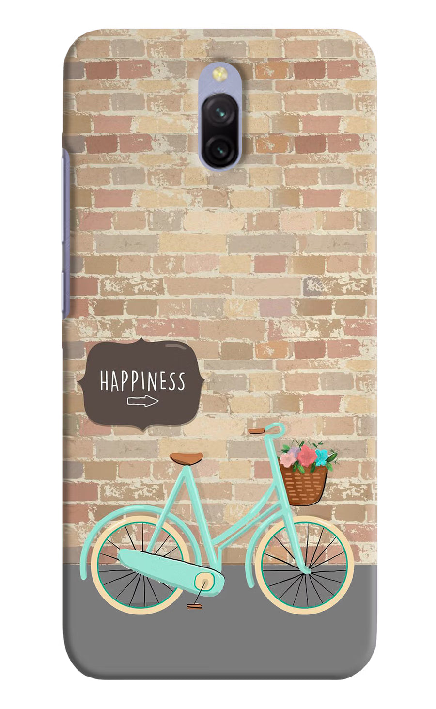 Happiness Artwork Redmi 8A Dual Back Cover, Hard case
